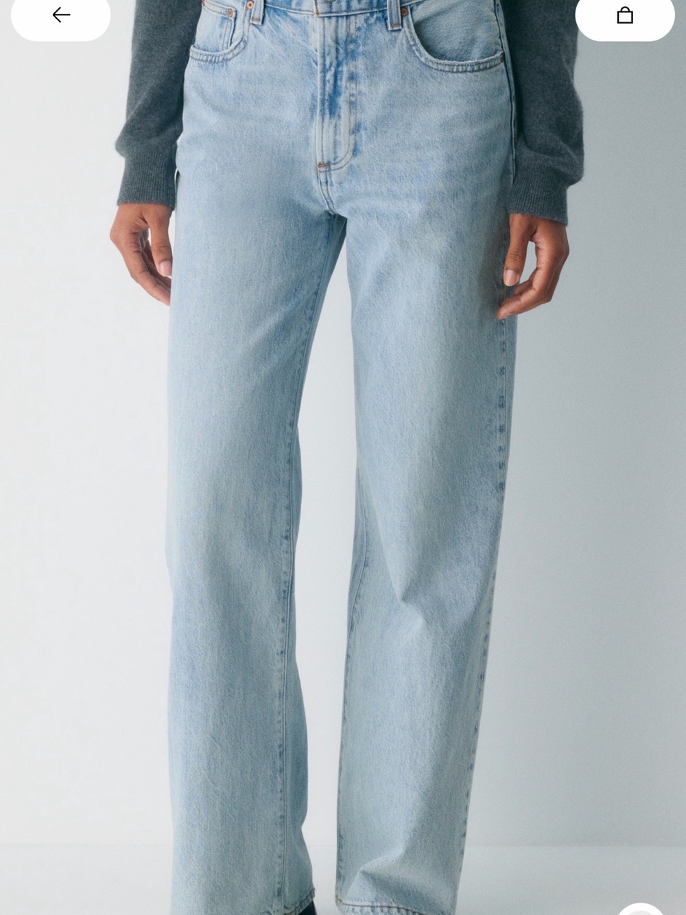 Aritzia Denim Forum “the Farrah hi-rise wide leg jeans “